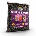 Audubon Park Nut & Fruit Wild Bird Seed – 8 lb. Premium Blend with Sunflower Seeds, Peanuts, Safflower & Dried Fruit – Bird Food for Outside Feeders