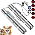 Laser Pointer, Cat Toys, Cat Laser Pointer with 3 Light Modes & 5 Fun Patterns,Portable Interactive Kitten Pet Bird Dog Cat Mouse Toy for Fun Chase Play Exercise(2Pcs)