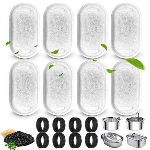 Cat Water Fountain Filters for 108/3.2L& 67oz/2L Stainless
