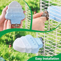 2 Pack Bird Beak Grinding Stone, Parrot Perch for Cage Volcanic Rock Mineral Bird Perch, Parrot Cage Accessories for Parakeets Budgies Cockatiels, Lovebirds Small to Medium Birds