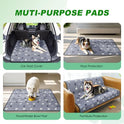 WanpeeGoo Washable Pee Pads for Dogs, 4 Pack Absorbent Reusable Training Dog Pads Pet Puppy Pads, Non-Slip Potty Pads for Whelping, Playpen, Crate, Bed, Grey 18"x24"