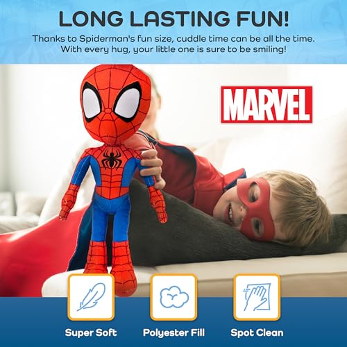 Jay Franco Marvel Spidey and His Amazing Friends Spiderman Pillow Buddy - Super Soft Polyester Microfiber, 17 inches (Official Marvel Product)