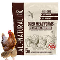 Pet Faves Dried Mealworms for Chickens, Birds, Hamster, Reptile and Turtle - Premium Non-GMO Treats with 55% Protein for Laying Hens - Organic Food for Wild Bird, Bluebirds, Robins, Cardinals. 5 Lb