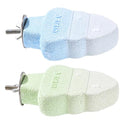 2 Pack Bird Beak Grinding Stone, Parrot Perch for Cage Volcanic Rock Mineral Bird Perch, Parrot Cage Accessories for Parakeets Budgies Cockatiels, Lovebirds Small to Medium Birds