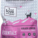 I and love and you Naked Essentials Dry Cat Food - Salmon + Trout - Grain Free, Real Meat, No Fillers, Prebiotics + Probiotics, 3.4lb Bag