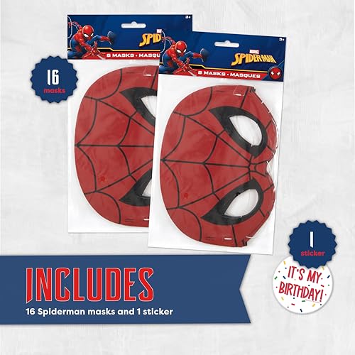 Unique Spiderman Party Favors and Birthday Decorations - Spider Man Masks - Officially Licensed