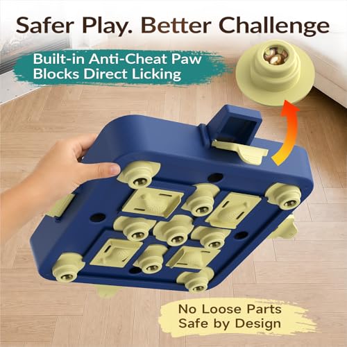 KADTC Dog Chess Puzzle Toy, Large Size, 3 Levels of Step-by-Step Challenge Beginner to Advanced Slow Feeder & Mental Stimulation for Smart Dogs Enrichment Toys