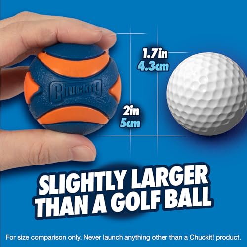 Chuckit! Ultra Squeaker Ball Dog Toy, Small (2 Inch) 2 Pack for Small Breeds