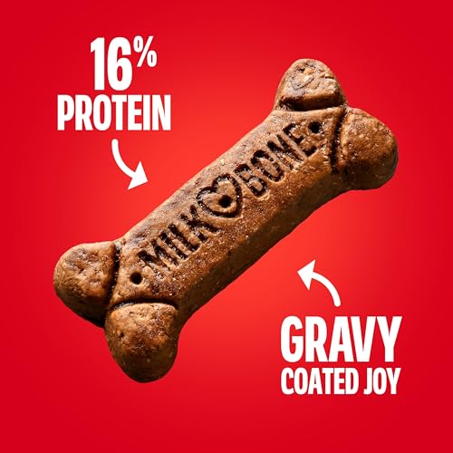 Milk-Bone GravyBones Dog Biscuits, Gravy Coated Small Dog Treats, 7 Lb. Box