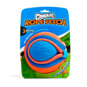 Chuckit! Rope Fetch Dog Toy - Ball on Rope Fetch and Tug-of-War Toy for Dogs - Durable EVA Rubber Construction - 5.5-inch Diameter - 18-inch Rοpe - Orange and Blue