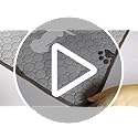 WanpeeGoo Washable Pee Pads for Dogs, 4 Pack Absorbent Reusable Training Dog Pads Pet Puppy Pads, Non-Slip Potty Pads for Whelping, Playpen, Crate, Bed, Grey 18"x24"
