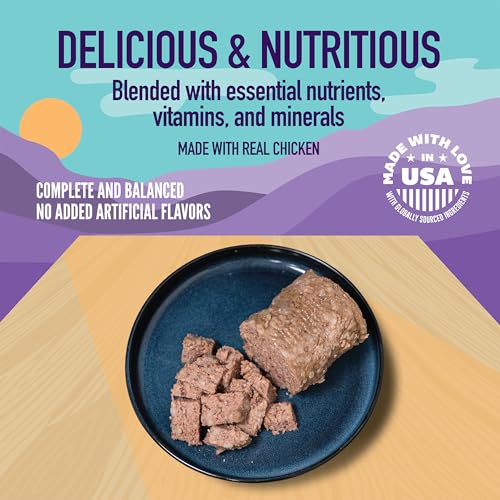 A Strong Heart Wet Dog Food, Chopped Chicken Dinner — Real Chicken & Liver — Complete & Balanced for All Life Stages, Made in USA — 13.2 oz Cans, Pack of 12