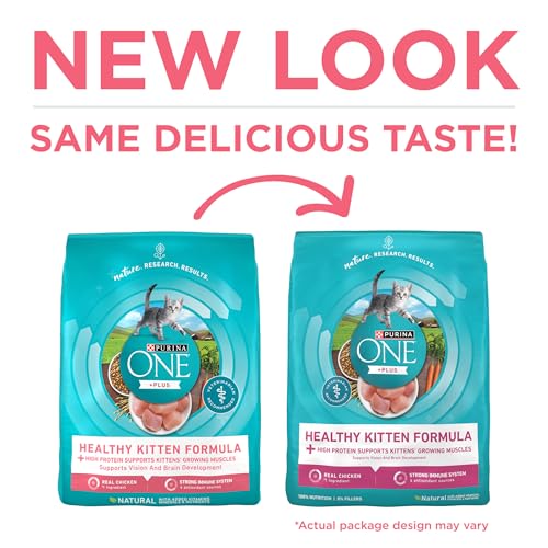 Purina ONE High Protein, Natural Dry Kitten Food, +Plus Healthy Kitten Formula - 3.5 lb. Bag