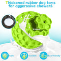 havit Indestructible Squeaky Dog Balls for Aggressive Chewers, Interactive Dog Toys to Keep Them Busy, Rubber Dog Chew Toy for Large Medium Breeds, Outdoor Waterproof (3 Colors)
