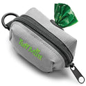 Tuff Mutt Dog Poop Bag Holder with Velcro Attachment - Durable Fabric Poop Bag Dispenser for Leashes - Includes Starter Roll for Easy Cleanup