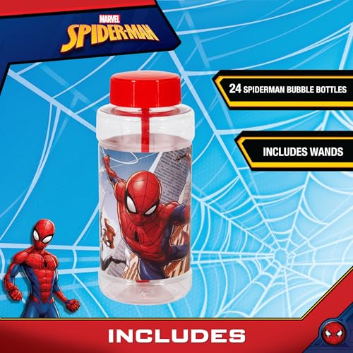 Spider-Man 4-Ounce Bubbles Party Toy with Wand (Pack of 24)