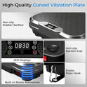 AoraPulse Vibration Plate Exercise Machine, Vibration Plate for Lymphatic Drainage Weight Loss, 400 Lbs Capacity Full Body Workout Vibrate Fitness Platform for Home Women Men