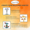 Happy Wings Nyjer/Thistle Seeds with Empty Sock for Wild Bird Food - 5 Pounds I No Grow Seed