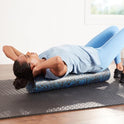 Basics High Density Foam Roller for Exercise and Recovery, 24 Inches, Blue Speckled