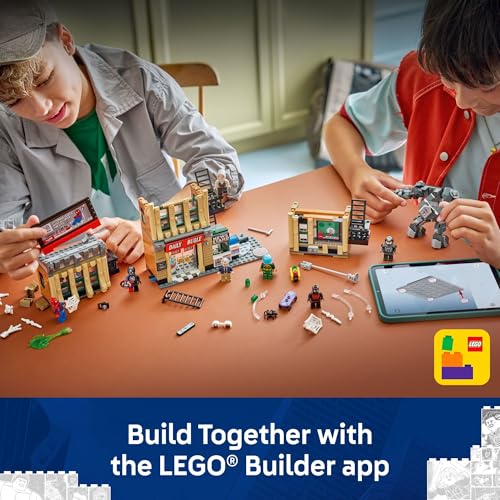 LEGO Marvel Spider-Man vs. Mysterio: The Daily Bugle Building Toy - Pretend Play Set with 7 Minifigures & Rhino Mech - Super Hero Toy for Boys & Girls, Ages 10+ - Gift Idea for Birthdays - 76342