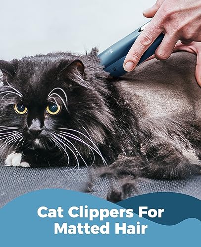oneisall Pet Clipper for Cat Matted Hair, Green