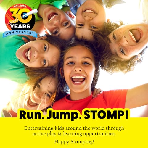 Stomp Rocket Original Dueling Rocket Launcher for Kids, 8 Rockets - Fun Backyard & Outdoor Kids Toys Gifts for Boys & Girls -Toy Foam Blaster Set Soars 200ft - Multi-Player Launcher Stand