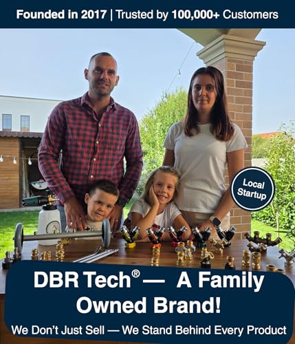 DBR Tech® Garden Hose Shut Off Valve 3/4" Brass | Full Flow & Heavy Duty | 2026 Edition