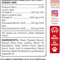 BARK&SPARK Omega 3 for Dogs and Cats-180 Fish Oil Treats for Dogs & Cats Shedding, Skin Allergy, Itch Relief, Hot Spots Treatment-Joint Health-Skin and Coat Supplement-EPA & DHA Fatty Acids-Salmon Oil