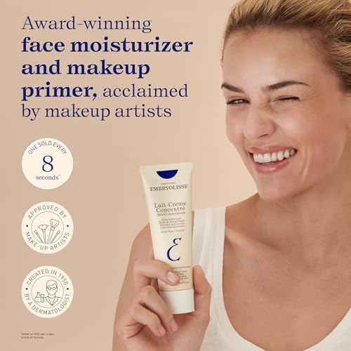Embryolisse Lait-Crème Concentré Face Moisturizer and Makeup r, French Face Cream With Shea Butter & Aloe Vera