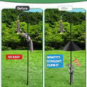 19 Inch Metal Squirrel Baffle for Bird Feeder Pole, Outdoor Squirrel Proof Bird Feeders, Bird House Guard for Shepherd’s Hook, Rust Chew Proof Heavy Duty
