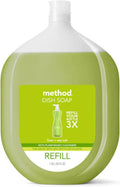 Method Gel Dish Soap Refill, Lime + Sea Salt Scent, Powerful Cleaning Formula, Large Refill Tub, Biodegradable Formula, Cuts Through Grease, 54 Fl Oz