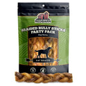 Redbarn Pet Products All Natural 5"-8" Braided Bully Sticks for Small & Large Dogs - Healthy Long Lasting Beef Chews Variety Party Pack - Single Ingredient Low Odor Rawhide Free - 8 oz Bag