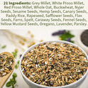 Premium Parrot Food| Protein-Rich Low-Fat Formula | Cockatiel, Conure, Lovebird, Quaker, Parrotlet | No Corn, Soy, Peanuts | Gourmet Whole Grains & Seeds | Daily Maintenance Blend (1 lb)