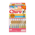 INABA Salmon Churu Cat Treats, Lickable, Squeezable Creamy Purée Cat Treat with Green Tea Extract & Taurine, 0.5 Ounces Each Tube, 20 Tubes, Scallop & Chicken Variety Box