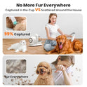 Neakasa P1 Pro Dog Grooming Vacuum Kit, 6-in-1 Pet Hair Grooming with Clippers and Vacuum, 9000Pa Suction, Low Noise, 1L Dust Cup for Home Shedding & Trimming