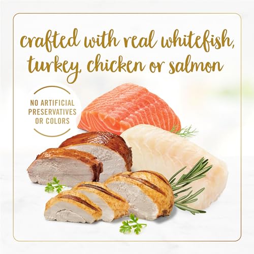 Purina Fancy Feast Tender Ocean Whitefish, Turkey, Chicken and Salmon Feasts Wet Kitten Food Variety Pack - (Pack of 24) 3 oz. Boxes