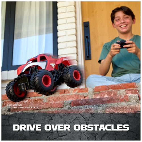 Monster Jam, Marvel The Amazing Spider-Man RC Monster Truck, 1:24 Scale, Kids Toys for Boys and Girls Ages 4 and up
