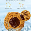 Chewproof Steel Frame Bird Nest for Cage, Washable Small Bird Bed Hammock Hideout Lay Eggs Parakeet Nest Sleep, Parakeet Warm Bed House Hut for Lovebird, Canary, Budgie