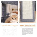 YOUPET Cat Tree with Cat Scratching Post for Indoor Cats, Cat Tower with Scratching Board and Playful Toy Balls, Cat Tree Tower with Cozy Hammock,Grey