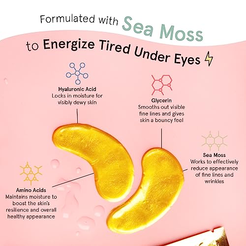 grace & stella Award Winning Under Eye Mask - Birthday Gifts for Women - Gel Eye Patches for Dark Circles, Puffy Eyes, Undereye Bags - Mothers Day Gifts for Mom - Vegan Self Care (24 Pairs, Gold)