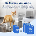 PetSafe ScoopFree 8 lb Bag Premium Crystal Cat Litter- Ultra-Absorbent Silica- Universal Litterbox Crystals - Non-Clumping Odor Control - Lavender Scent
