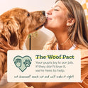 WOOF Bully Sticks Dog Treats - Chew Sticks for Dogs - Long-Lasting Dog Chew Treats - Made with Free-Range, Grass-Fed Beef - 6" Sticks - 5pk