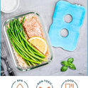 Healthy Packers Ice Packs for Lunch Boxes & Coolers - Freezer Packs - Original Cool Pack | Cooler Accessories for Beach, Camping & Fishing | Slim & Long-Lasting Reusable Ice Pack for Cooler