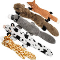 Nocciola Dog Squeaky Toys, 5 PCS Crinkle Plush Dog Toys, No Stuffing Dog Toys for Small Medium Large Dogs, Stuffless Puppy Toys for Boredom