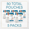 Purina Fancy Feast Purely Hand-Flaked Tuna Cat Treats, Steam-Baked Real Tuna, Pack of 5, 10 Count Pouches