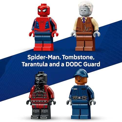 LEGO Marvel Spider-Man Prison Transport Chase - Super Hero Building Toy for Boys & Girls, Ages 8+ - Includes 4 Minifigures - Spider-Man Toy for Fans - Gift for Birthdays - 76349