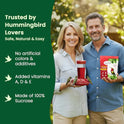 Happy Wings Hummingbird Food Powder 2 Lb (32 Oz) – Natural Red Nectar for Hummingbird I Makes 192 fl oz Solution – Nectar Hydration Powder Made with Cranberry & Beetroot – Easy Mix, No Boil Formula