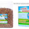 I LOVE WORMS Dried Black Soldier Fly Larvae (5lb), 100% Natural Non-GMO, Treat for Chickens, More Calcium Chicken Feed Than Mealworms