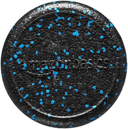 Basics High Density Foam Roller for Exercise and Recovery, 24 Inches, Blue Speckled