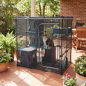 Kitty City Outdoor Catio Furniture and Play Kits for Cats, Outdoor Mega Kit